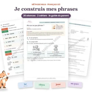 Méthode Je construis mes phrases CE1